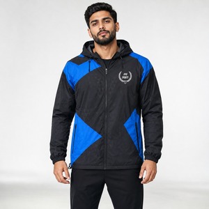 Ropa Casual para Entrenamiento al Aire Libre con Chaqueta Cortavientos Impermeable para Hombre OEM, Prenda Exterior Ligera de Poliéster, Transpirable y Resistente al Viento - Product Image 1
