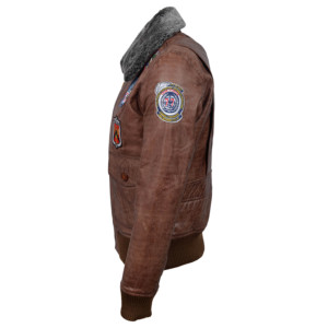 แจ็คเก็ตนักบินหนังวัวแท้ 100% สไตล์วินเทจสำหรับผู้ชาย แบบ Blouson ยี่ห้อ Toop Gunn รุ่น Bomber สตรีทแวร์ - Product Image 3