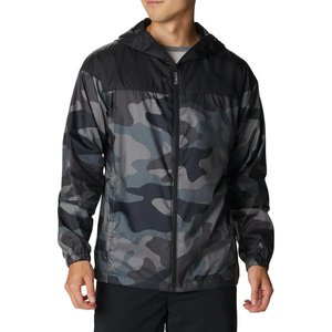 Wholesale <b>Men's</b> Camouflage Print Hooded Soft Shell <b>Jacket</b> Zip Front Water Resistant Lightweight Outdoor Wear Regular Fit - Product Image 1