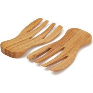 Outil de mélange de salade en bois de qualité supérieure pour les chefs, mélangeur manuel en bois durable pour la cuisine des restaurants - Product Image 1
