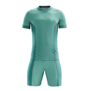Tenue de football personnalisée fabriquée au Pakistan – Maillot et short d'été – Créez votre propre design – Vêtements d'équipe 100 % coton pour hommes - Product Image 2