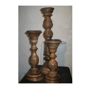 Portavelas de Madera Natural Hecho a Mano para Decoración del Hogar, Centro de Mesa, Comedor y Eventos Especiales - Product Image 5
