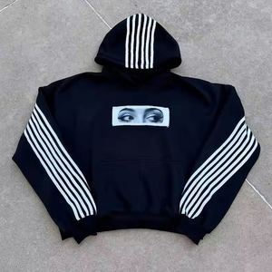 Conjunto Deportivo Y2K para Mujer, Sudadera Corta con Capucha y Pantalones Anchos, Ropa Urbana de Dos Piezas - Product Image 4