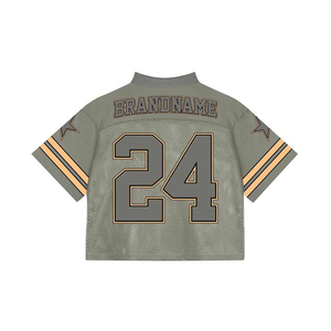 เสื้อฟุตบอลอเมริกันชายคอวี ระบายอากาศได้ดี พิมพ์ลายแบบซับลิเมชั่น  ไซส์ใหญ่  ออกแบบเองได้ และรับผลิตแบบ OEM - Product Image 4