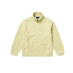 Wholesale Rate Men's Light Green Sherpa <b>Jackets</b> Professional Fleece Material Knitted Fabric Wool High Street Style Men's <b>Jackets</b> - Product Image 2