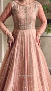 Ensemble de Robe Anarkali Lehenga en Faux Georgette de Luxe pour Mariage, avec Dupatta, Entièrement Cousu, Tenue Ethnique Indienne, Ensemble Lehenga 3 Pièces - Product Image 3
