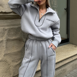 Conjunto Deportivo Casual para Mujer, con Pedrería, Diseño Sólido, para Invierno, Viajes o Uso Diario - Product Image 5