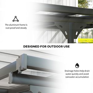 Pérgola Moderna para Exteriores con Estructura de Aluminio, Gazebo para Patio, Toldo de 14.5x10, Tela Resistente con Protección UV, Muebles Duraderos - Product Image 6