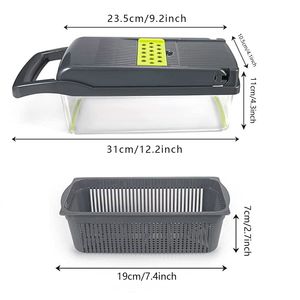 Set di Tritatutto e Grattugia Flessibile per Frutta e Verdura - Antiscivolo 780g Utensili da Cucina - Product Image 3