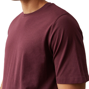 เสื้อยืดลำลองผู้ชาย ผ้าฝ้าย 100% กันยับ เป็นมิตรกับสิ่งแวดล้อม ระบายอากาศได้ดี แขนสั้น เนื้อผ้าเจอร์ซีย์หนา สตรีทแวร์ รับสกรีนโลโก้ - Product Image 6