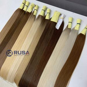 Extensiones de cabello vietnamitas al por mayor, onduladas, con textura y longitud personalizadas, de 10 a 34 pulgadas, color marrón. - Product Image 6