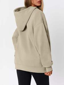 Wholesale Womens Oversized Hoodie With Side Slits Cotton Pullover Sweatshirt Fashion Hoodie Casual Custom - Product Image 4