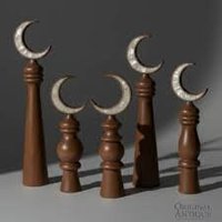 Décoration de maison islamique de luxe en bois, croissant de lune, Ramadan, Eid, cadeau artisanal pour festival musulman arabe, vente chaude