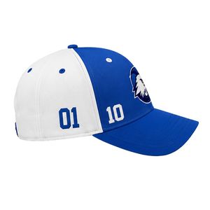 Royal Blue White Sporty Baseball Cap Adjustable Snapback Embroidered Logo Breathable <b>Waterproof</b> 100% Cotton Custom Team <b>Hat</b> for - Product Image 3