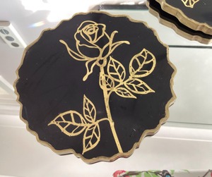 Resin Coaster <b>Round</b> in for Gifting Size Wooden Customized Mother of Pearl Coaster Set Custom Resin Coasters Personalized - Product Image 4