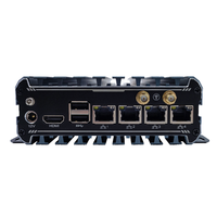 Mini Computadora Industrial Integrada Sin Ventilador, Carcasa de Aluminio, Doble LAN, COM, HDMI, VGA, USB, Amplio Rango de Temperatura 24/7, Larga Duración de la Batería, Montaje Industrial