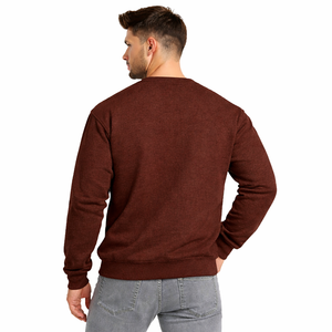 OEM Men's Crew Neck Sweatshirt Custom Design Cotton <b>Fleece</b> Pullover Plain Sweatshirt for Bulk Clothing Business - Product Image 4