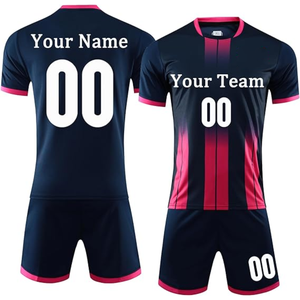 Ensemble maillot/culotte de football pour homme de l'équipe nationale avec nom et numéro personnalisés, antibactérien, séchage rapide, Spandex/Polyester, été - Product Image 4