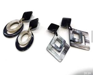 Pendientes de Resina Ecológicos Hechos a Mano, Colores Personalizables, Diseños de Ángel/Amor para Moda Personalizada a Bajo Costo HF CRAFTS - Product Image 1