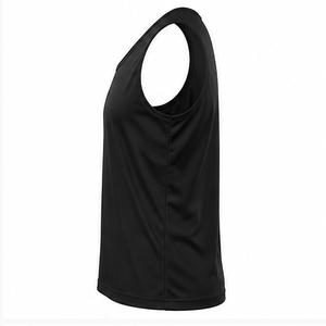 Camiseta Deportiva sin Mangas para Hombre, 100% Algodón, Transpirable, Cuello Redondo, Color Sólido, Secado Rápido, Chaleco Atlético de Punto, Logotipo Personalizado para Gimnasio - Product Image 3