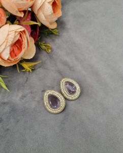 Trendy Tear Drop Gemstone <b>Stud</b> <b>Earrings</b> Elegant <b>Crystal</b> Frame Oversized <b>Stud</b> <b>Earrings</b> For Women Party Wear Wholesale Collections - Product Image 1
