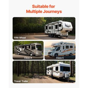 Set di 4 Cuscinetti Livellanti per Camper, Ogni Cuscinetto con Capacità di 5000 Libbre, Ampia Superficie, Stabilizzatore per Rimorchio, Accessorio Esterno Essenziale - Product Image 3