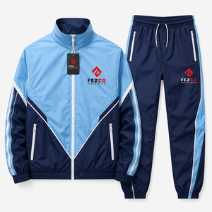Wholesale Luxury Plain <b>Polyester</b> <b>Tracksuit</b> Windbreaker Cargo <b>Tracksuit</b> Set <b>Tracksuits</b> for Men Custom Design Cheap Price - Product Image 4