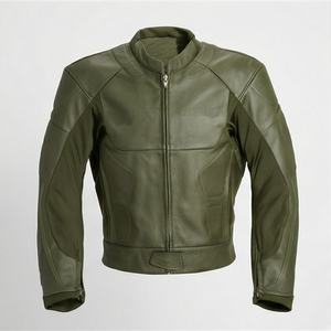 Veste de moto en cuir véritable pour homme de qualité supérieure, nouvelle arrivée, vestes de moto d'hiver, protections amovibles, personnalisables - Product Image 1