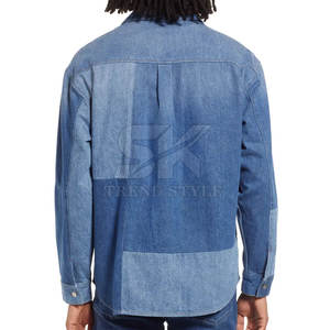 Camisa vaquera de alta calidad al mejor precio para hombre, corte ajustado, informal, de alta calidad. - Product Image 3