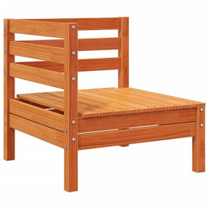 Sofá Modular Grande de Madera de Pino Sólido Color Cera Marrón, Muebles de Jardín Cómodos y Elegantes para Exteriores - Product Image 5