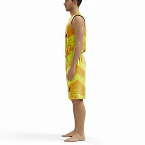 Tenue de basketball personnalisée pour hommes, kit d'équipe de club, nouveau design, uniforme de basketball respirant avec faible MOQ, maillots personnalisés - Product Image 3