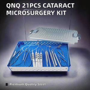 QNQ Juego de 21 Instrumentos de Microcirugía Manuales Clase I, Kit Quirúrgico de Cataratas de Acero Inoxidable, Equipo Oftalmológico con Certificación CE - Product Image 2