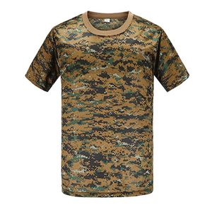 T-shirt tactique personnalisé à impression numérique camouflage, en coton tricoté, haute résistance des couleurs, motif tigre - Product Image 1
