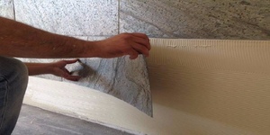 Papier peint auto-adhésif en PVC noir gaufré effet soie UDK de haute qualité, moderne, imperméable, à peler et coller, motif géométrique pour - Product Image 3