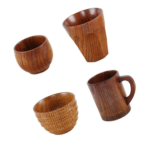 Elegante Organizador de Mesa, Taza de Café de Madera de Primera Calidad, Taza y Platillo para Servir Café con Leche y Té a Buen Precio - Product Image 5