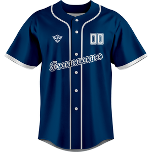 Custom Baseball Jersey Button Front Short Sleeve Team Uniform Breathable Quick Dry <b>100</b>% <b>Polyester</b> Sports <b>Shirt</b> Men Training XL - Product Image 1