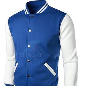 Chaqueta Varsity Personalizada con Logotipo Bordado, Chaqueta de Béisbol de Cuero y Lana de Alta Calidad - Product Image 3