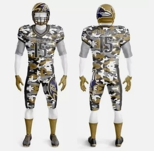 เสื้อฟุตบอลอเมริกันปักลายสำหรับผู้ชายราคาส่งถูก ชุดยูนิฟอร์มรักบี้คุณภาพสูง ชุดกีฬา 2 ชิ้นคุณภาพสูง - Product Image 2