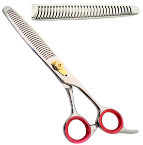 Tijeras profesionales de acero inoxidable para entresacar el cabello, 32 dientes, tijeras texturizadoras de alambre, para diestros - Product Image 3