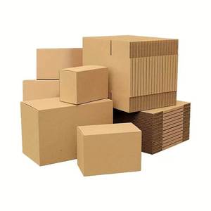 Customized Large Corrugated Shipping <b>Boxes</b> Strong Brown Cardboard <b>Storage</b> & Moving Packaging Cartons - Product Image 1
