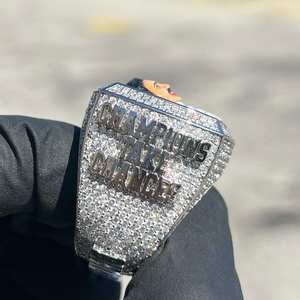 Anillo de Plata de Ley 925 con Incrustaciones de Diamantes Moissanite en 3D, Estilo Hip Hop, para Hombre y Mujer, Uso Diario - Product Image 5