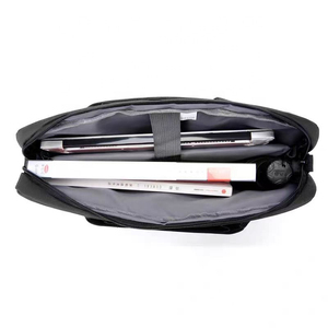 Large Neoprene Crossbody <b>Laptop</b> Messenger Bag With Zipper Closure For Business Use All Seasons Black - Product Image 3