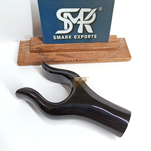 Luxury Eco-Friendly Modern Buffalo Horn Handmade Thumb Grip <b>Walking</b> <b>Stick</b> <b>Handle</b> with Smooth Finish for Custom Canes - Product Image 3