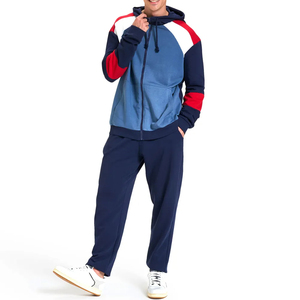 Ensemble de survêtement décontracté pour homme, 100 % coton de haute qualité, taille personnalisée, léger, respirant, séchage rapide, à capuche, avec logo personnalisé, couleur unie - Product Image 6