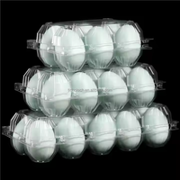 Contenants d'œufs en plastique transparent PET avec 6/8/10/12/24/30 pièces et acceptent la coutume