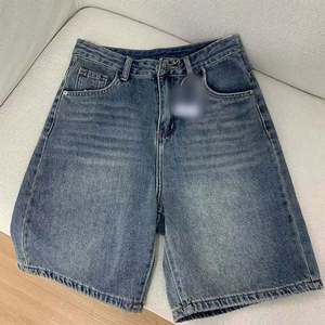 Shorts en jean brodés taille mi-haute RELICSTAR pour femme, style streetwear Y2K, avec ceinture, séchage rapide, respirant, 100 % coton, personnalisable - Product Image 1