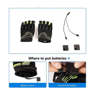 Guantes de ciclismo transpirables de cuero, guantes de ciclismo para montar en bicicleta de montaña, guantes de ciclismo con medio dedo, guantes para bicicleta de montaña - Product Image 2