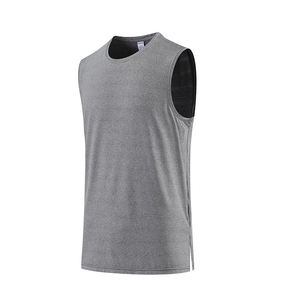 ARTIZ INTERNATIONAL Débardeur côtelé homme en polyester/coton, imprimé personnalisé, anti-boulochage, respirant, séchage rapide, col en U, sans manches - Product Image 3
