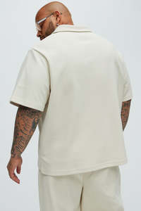 เสื้อโปโลแขนสั้นผู้ชาย สีพื้น ผ้าฝ้าย สไตล์ลำลอง ยับยาก ทรงปกติ - Product Image 2