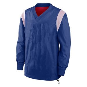 Chaqueta Cortavientos con Cuello en V y Logotipo Grande Personalizado para Club Universitario, para Hombre, Talla Grande, Resistente al Agua, con Bolsillos Delanteros - Product Image 2